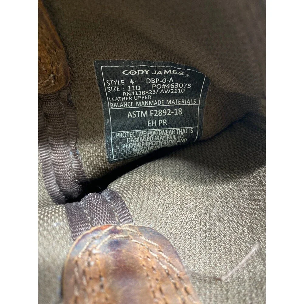 cody james decimator boot soft toe 11D